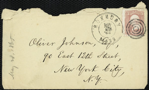 Letter from William Lloyd Garrison, Boston, [Mass.], to Oliver Johnson, May 28, 1865