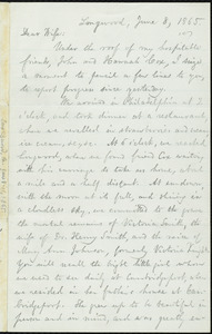 Letter from William Lloyd Garrison, Longwood, [Pa.], to Helen Eliza Garrison, June 8, 1865