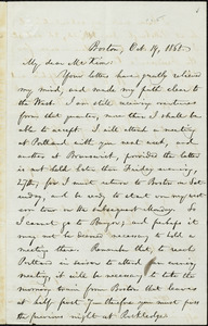 Letter from William Lloyd Garrison, Boston, [Mass.], to Helen Eliza Garrison, Oct. 19, 1865