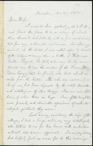 Letter from William Lloyd Garrison, Princeton, [Illinois], to Helen Eliza Garrison, Nov. 21, 1865