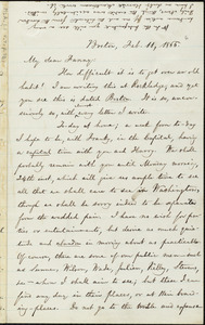 Letter from William Lloyd Garrison, Boston, [Mass.], to Fanny Garrison Villard, Feb. 11, 1866