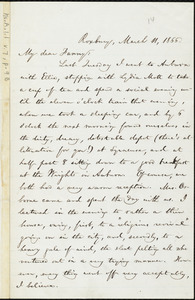 Letter from William Lloyd Garrison, Roxbury, [Mass.], to Fanny Garrison Villard, March 11, 1866