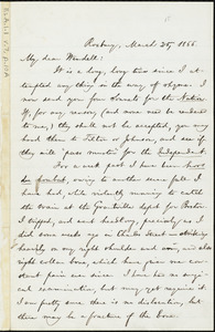 Letter from William Lloyd Garrison, Roxbury, [Mass.], to Wendell Phillips Garrison, March 25, 1866