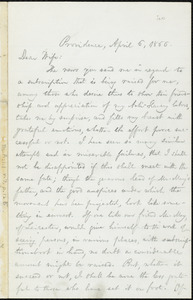 Letter from William Lloyd Garrison, Providence, [R.I.], to Helen Eliza Garrison, April 6, 1866