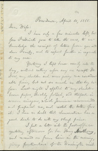 Letter from William Lloyd Garrison, Providence, [R.I.], to Helen Eliza Garrison, April 11, 1866