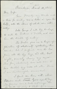Letter from William Lloyd Garrison, Providence, [R.I.], to Helen Eliza Garrison, March 11, 1866