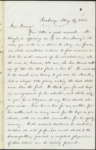 Letter from William Lloyd Garrison, Roxbury, [Mass.], to Henry Villard, May 19, 1866
