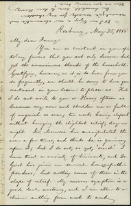 Letter from William Lloyd Garrison, Roxbury, [Mass.], to Fanny Garrison Villard, May 25, 1866