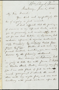 Letter from William Lloyd Garrison, Roxbury, [Mass.], to Samuel Joseph May, June 6, 1866