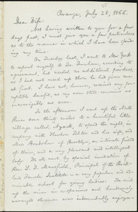 Letter from William Lloyd Garrison, Orange, [N.J.], to Helen Eliza Garrison, July 28, 1866