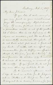 Letter from William Lloyd Garrison, Roxbury, [Mass.], to Oliver Johnson, Feb. 5, 1867