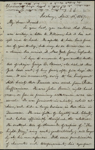 Letter from William Lloyd Garrison, Roxbury, [Mass.], to Francis Jackson Garrison, April 16, 1867