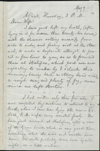 Letter from William Lloyd Garrison, Afloat, to Helen Eliza Garrison, May 9, [1867], 3 P.M.