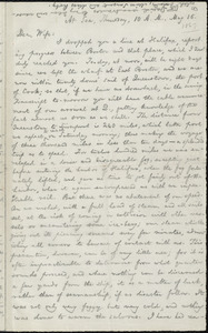 Letter from William Lloyd Garrison, At Sea, to Helen Eliza Garrison, Thursday, 10 A.M., May 16, [1867]
