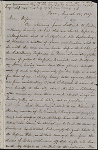 Letter from William Lloyd Garrison, Paris, [France], to Helen Eliza Garrison, August 12, 1867