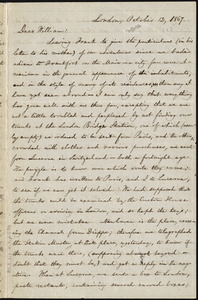 Letter from William Lloyd Garrison, London, [England], to William Lloyd Garrison, October 12, 1867