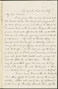 Letter from William Lloyd Garrison, Liverpool, [England], to Elizabeth Pease Nichol, Oct. 26, 1867