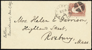 Letter from William Lloyd Garrison, Providence, [R.I.], to Helen Eliza Garrison, Dec. 5, 1867