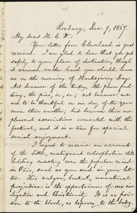 Letter from William Lloyd Garrison, Roxbury, [Mass.], to Henry Clarke Wright, Dec. 9, 1867