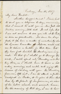 Letter from William Lloyd Garrison, Roxbury, [Mass.], to Wendell Phillips Garrison, Dec. 10, 1867