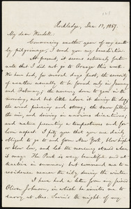 Letter from William Lloyd Garrison, Rockledge, [Roxbury, Mass.], to Wendell Phillips Garrison, Dec. 13, 1867