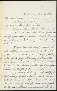 Letter from William Lloyd Garrison, Roxbury, [Mass.], to Henry Clarke Wright, Jan. 11, 1868