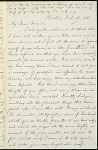 Letter from William Lloyd Garrison, Boston, [Mass.], to Elizabeth Pease Nichol, Feb. 18, 1868
