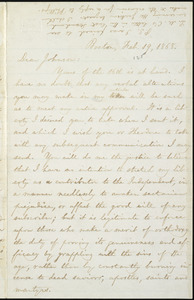 Letter from William Lloyd Garrison, Boston, [Mass.], to Oliver Johnson, Feb. 19, 1868