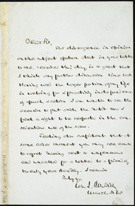 Copy of letter from William Ingersoll Bowditch, to William Lloyd Garrison, March 30, [18]68