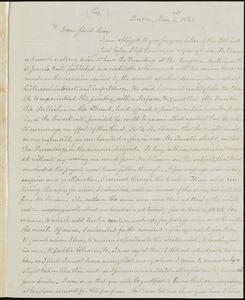 Copy of letter from William Lloyd Garrison, Boston, [Mass.], to Samuel May, May 5, 1868