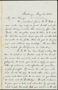 Letter from William Lloyd Garrison, Roxbury, [Mass.], to Henry Clarke Wright, May 26, 1868