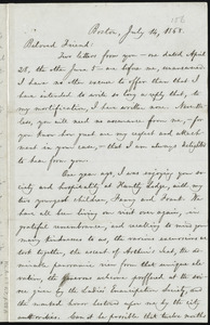 Letter from William Lloyd Garrison, Boston, [Mass.], to Elizabeth Pease Nichol, July 14, 1868