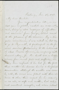 Letter from William Lloyd Garrison, Roxbury, [Mass.], to Wendell Phillips Garrison, Dec. 15, 1868