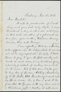 Letter from William Lloyd Garrison, Roxbury, [Mass.], to Wendell Phillips Garrison, Dec. 23, 1868