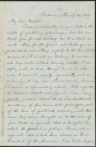 Letter from William Lloyd Garrison, Roxbury, [Mass.], to Wendell Phillips Garrison, March 20, 1869
