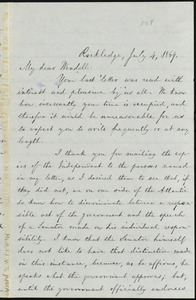 Letter from William Lloyd Garrison, Rockledge, [Mass.], to Wendell Phillips Garrison, July 4, 1869