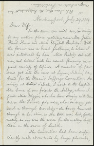 Letter from William Lloyd Garrison, Newburyport, [Mass.], to Helen Eliza Garrison, July 29, 1869