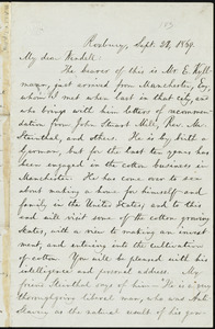 Letter from William Lloyd Garrison, Roxbury, [Mass.], to Wendell Phillips Garrison, Sept. 21, 1869