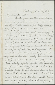 Letter from William Lloyd Garrison, Roxbury, [Mass.], to Wendell Phillips Garrison, Oct. 15, 1869