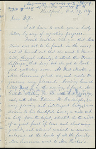 Letter from William Lloyd Garrison, Hartford, [Conn.], to Helen Eliza Garrison, Oct. 29, 1869