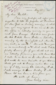 Letter from William Lloyd Garrison, to Wendell Phillips Garrison, May 25, 1870