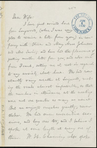 Letter from William Lloyd Garrison, The Nation, 3 Park Place, N.Y, to Helen Eliza Garrison, Jun[e] 6, 1870