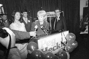 Congresswoman Margaret Heckler, election night 4