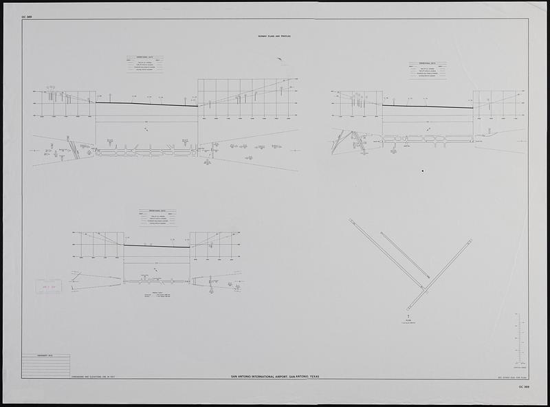 Airport obstruction chart, OC 369, San Antonio International Airport, San Antonio, Texas
