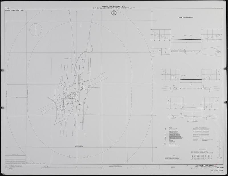 Airport obstruction chart, OC 5091, Southern Illinois Airport, Carbondale-Murphysboro, Illinois