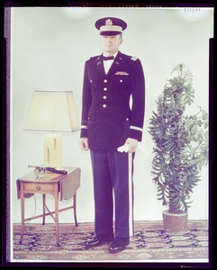Arny blue uniform for infantry officer with blue fur felt service cap