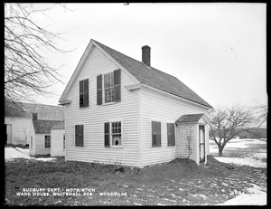 Sudbury Department, Ward's house, Whitehall Reservoir, near corner of Westborough Road on south side of road, from north near reservoir, Woodville, Hopkinton, Mass., Feb. 18, 1898