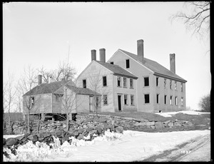 Sudbury Department, Herman's house, on west side of Woodville Road from Ricklawn Mill site, from southwest in road, Hopkinton, Mass., Feb. 17, 1898