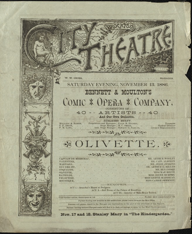 Olivette--Bennett & Moulton's Comic Opera Company