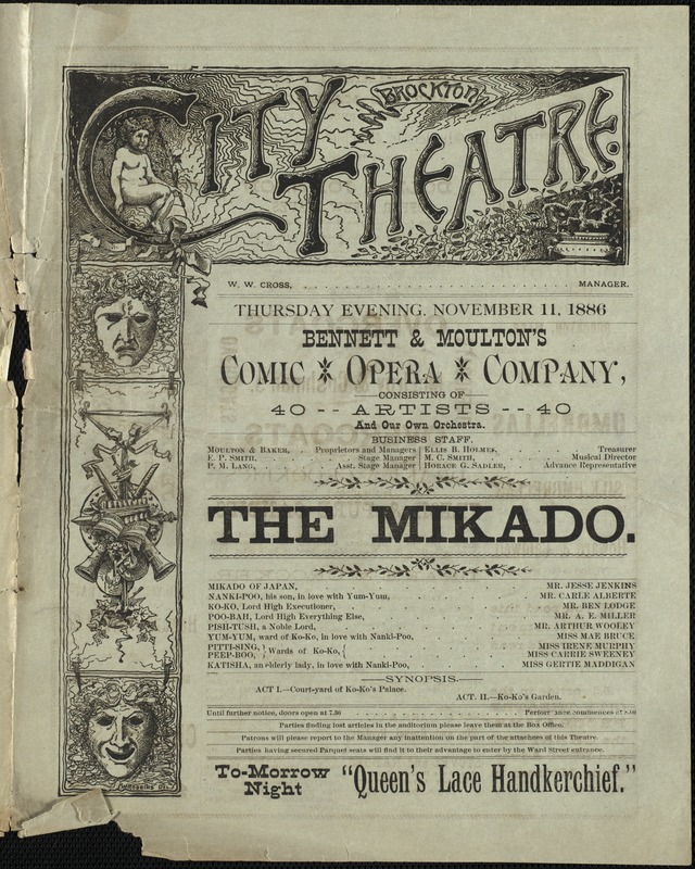 The Mikado--Bennett & Moulton's Comic Opera Company